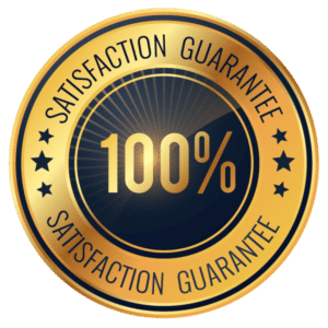 100 percent satisfaction badge