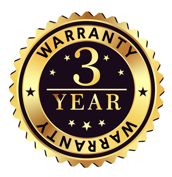 3 Year Warranty Badge