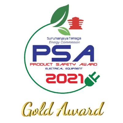 Product Safety Award 2021 (Gold Award) by Suruhanjaya Tenaga